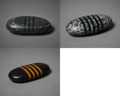 John Edgar, From the Calculus series, granite (Coromandel, India) and limestone (India), glass, three parts