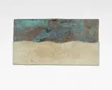 John Edgar, Untitled, Flag, shaped and patinated silver and bronze
