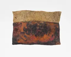 Untitled, Flag by John Edgar, shaped and patinated silver and bronze, sold Sep 2022