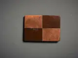 John Edgar, Untitled, Badge, mixed metal, shaped and patinated
