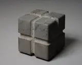 John Edgar, Core Cube, carved basalt