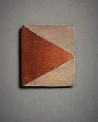 Untitled, Badge by John Edgar, silver and copper, shaped and patinated, sold Sep 2022