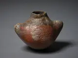 Theo Schoon and Len Castle, Stoneware Vase in Umber Glaze with Sea Shell Fuming (1999)