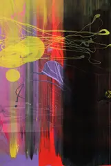 Untitled by Dale Frank, unique screenprint, 1/1, offered Aug 2022