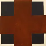 Stephen Bambury, Untitled, acrylic and rust on aluminium