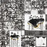 John Pule, A clear view of another time, another world, oil, varnish, ink, resin and enamel on canvas