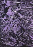Judy Millar, Raft (Purple), acrylic and silkscreen on canvas