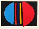 Terry Frost, Centre Blue, silkscreen print and collage, a/p (from an edition of 60)
