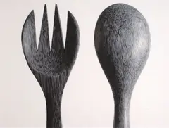 Peter Peryer, Fork and Spoon, digital print, 6/25