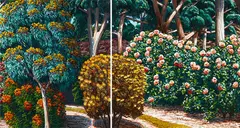 Karl Maughan, Warrnambool Diptych, oil on canvas, diptych