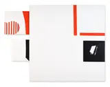 Ralph Hotere, Untitled, oil on canvas, three parts mounted together
