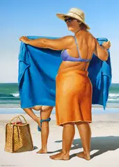 Barry Ross Smith, The Changing Room, oil on linen canvas