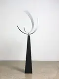 Ray Haydon, Counter, powder-coated aluminium and basalt (2008)