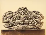 Photographer Unknown, Carving in Wood, Probably from a Canoe