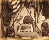 Elizabeth Pulman, Maori Curios, albumen print