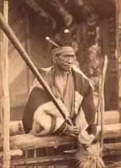 Burton Bros, Te Hauhau, albumen print