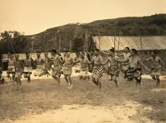 The Haka by Enos Pegler, albumen print, sold Jun 2022
