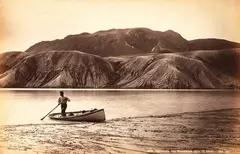 George Valentine, Mounts Tarawera and Ruawahia from Te Ariki, 1886, 1886, albumen print