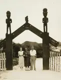 Moore and Thompson Photographers, Tene Waitere Gateway, Entrance to the Geyser Valley, Whakarewarewa, Rotorua, c. 1945’, gelatin silver print