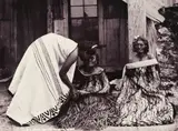 Photographer Unknown, Maori salute, rubbing noses, gelatin silver print
