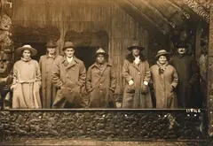 Meeting House visit by Photographer Unknown, albumen print, sold Jun 2022