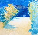 Pat Hanly, Inside the Garden No. 21, watercolour