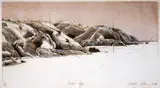 Stanley Palmer, Matai Bay, bamboo engraving, 5/60