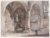 William Russell Flint, Cathedral Interior, offset print