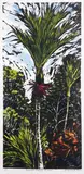 Jenny Locke, Favourite Natives ‘Nikau’, woodblock print, 1/5