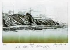 Pararaha by Stanley Palmer, bamboo engraving, 29/90, sold Jun 2022