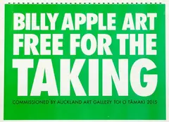 Billy Apple, Free Art for the Taking, screenprint, 2005