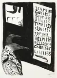 Bill Hammond, Untitled, lithograph, 23/100
