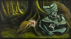 Liam Barr, Te Koroheke, acrylic on canvas