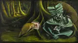 Liam Barr, Te Koroheke, acrylic on canvas