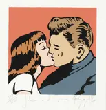 Dick Frizzell, John and Sara, screenprint, 77/80