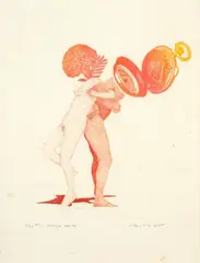 Barry Cleavin, Strange Habits, etching, 4/30