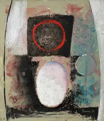 Untitled [D] by Denis Knight Turner, oil on board, sold Jun 2022