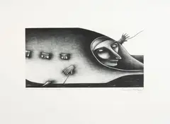 Jennifer Dolezel, Just can't get any rest lately, mezzotint, A/P