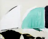 John Blackburn, On Green Dolphin Street, oil and mixed media on canvasboard