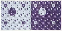 Untitled by Martin Thompson, ink on graph paper, diptych, sold Jun 2022