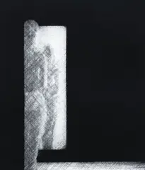 Girl Before a Mirror, No. 1 by John Drawbridge, mezzotint, AP, sold Jun 2022