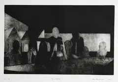 The Party by John Drawbridge, mezzotint, 50/100, sold Jun 2022