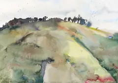 Allie Eagle, Te Henga, watercolour on paper