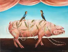 Untitled by Séraphine Pick, oil on canvas, offered Jun 2022