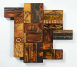 Nicky Foreman, Journey from the Way, mixed media on found boxes (1997)
