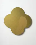 Max Gimblett, Remembrance, silkscreen on lacquered brass quatrefoil