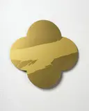 Max Gimblett, Remembrance, silkscreen on lacquered brass quatrefoil