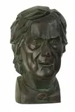 Terry Stringer, Portrait of Evelyn Page, cast bronze, 2/3