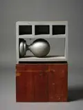 Terry Powell, Untitled, cast metal on artist's wooden base, c. 1972