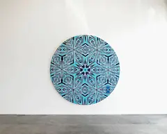Reuben Paterson, Maramataka (Silver Lining), glitter on canvas